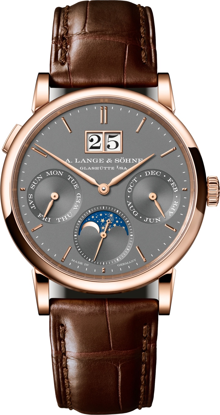 The 2026 Saxonia Annual Calendar in 18-carat pink gold (ref. 331.033 E).