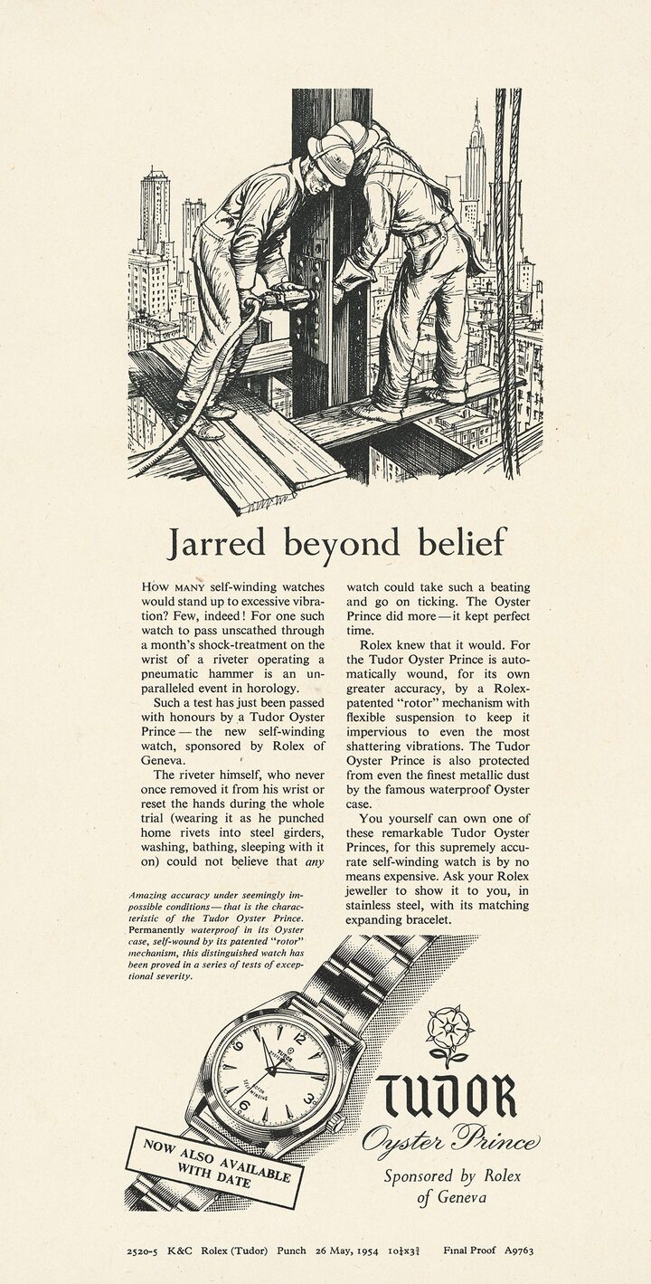 Another trial: on the wrists of skyscraper riveters…