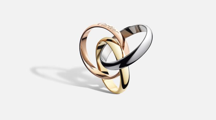 The Trinity ring by Cartier is made up of three intertwined, mobile bands in three colours of gold. A design created by Louis Cartier in 1924. The world-leading jewellery brand is also the crown jewel of the Richemont group.
