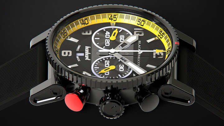 A special edition created with motor sports company Black Falcon