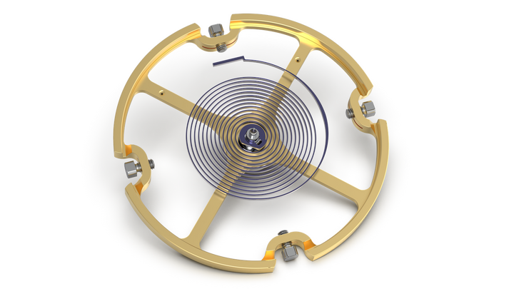 The R01's new regulating organ, equipped with silicon components.