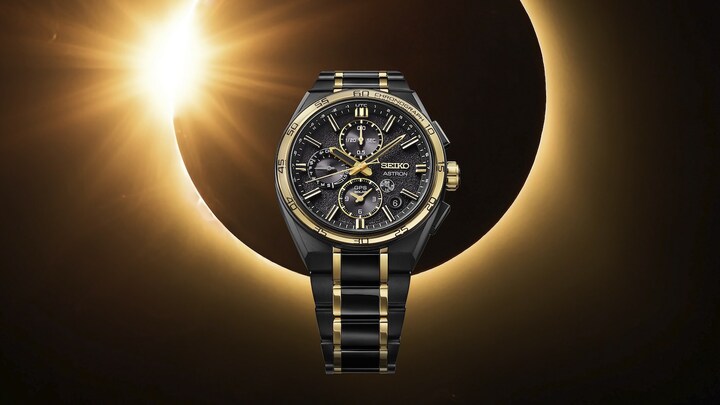 The new GPS Solar Dual-Time Chronograph celebrates Astron's spirit of innovation, with gold-colored accents gracing every part of the watch – from the dial and bracelet to the case.