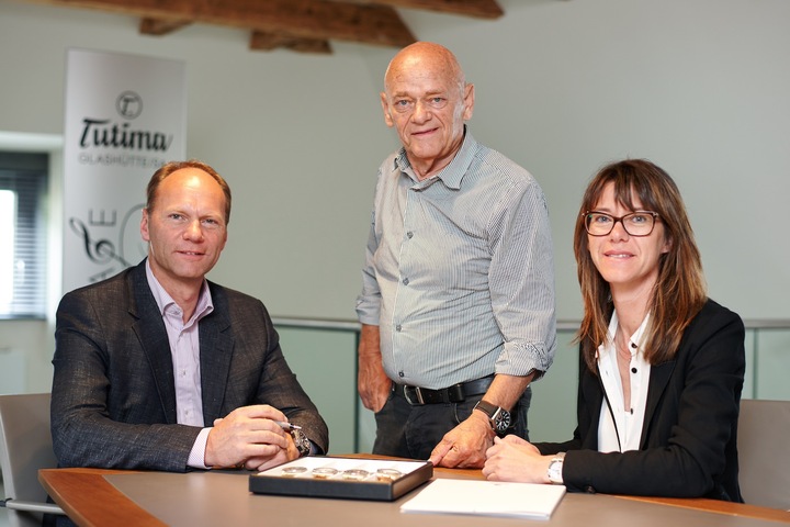 The Delecate family has been at the helm since 1960. Dieter Delecate (centre), with son and manging director Joerg Delecate, and daughter and marketing and public relations director Ute Delecate.
