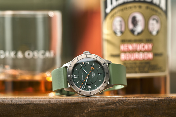 The latest Humboldt GMT Titanium is packed with adventuring capabilities: Swiss-powered, anti-shock, anti-magnetic, GMT functionality, bidirectional 24-hour bezel, with 20 ATM of water resistance. A 'go anywhere, do anything' watch that is built to discover.