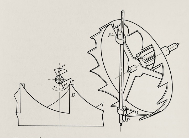 John Harrison (1693-1776): crown-wheel escapement for the H4 marine chronometer. Page 146.