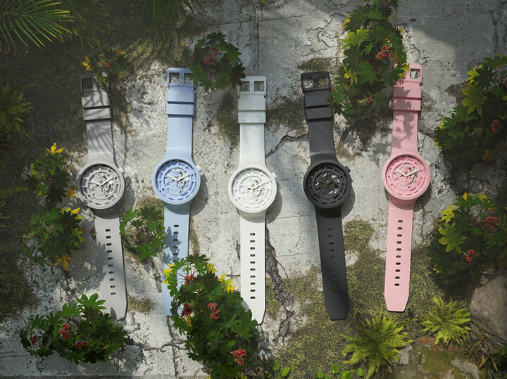 The 47mm Big Bold Bioceramic models are made from a compound of two-thirds ceramic and one-third bio-sourced plastic derived from castor oil.