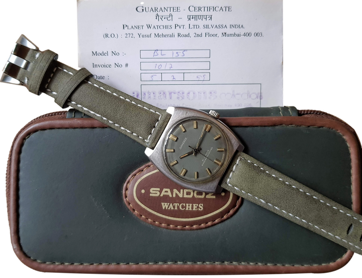 Sandoz had authorized agents and service facilities across India, as shown in the photograph.
