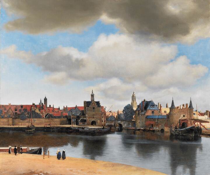 “View of Delft” by Johannes Vermeer (1632-1675).