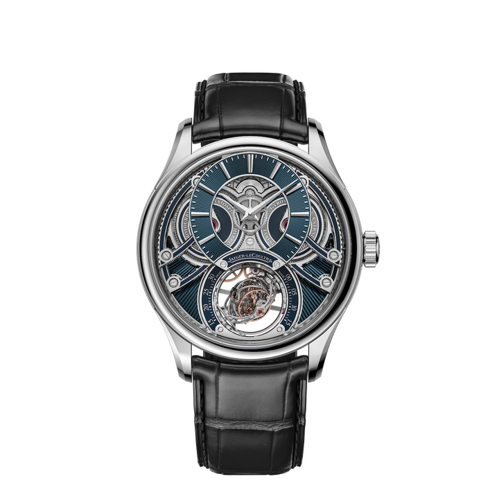Master Hybris Inventiva Gyrotourbillon à Stratosphère. Calibre 178 showcases a triple-axis tourbillon comprising 189 components for a total weight of just 0.78 grams. The inner cage completes a full rotation in 20 seconds, the central (or reference) cage in 60 seconds, and the outer cage in 90 seconds—each crafted in titanium. The 950 platinum case, issued in a limited edition of 20 pieces, measures 42 mm in diameter and 16.15 mm in thickness. Reference: Q5306480.