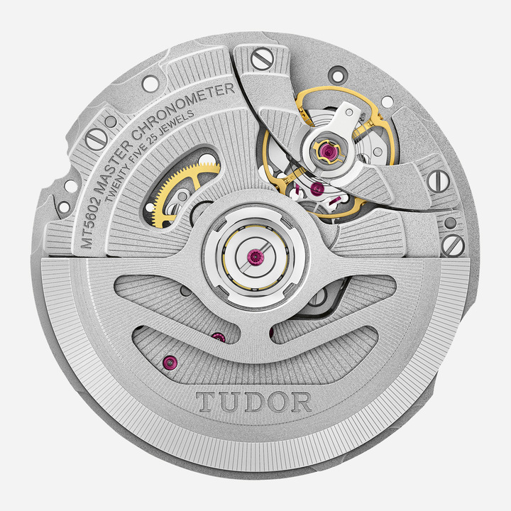 MT5602-U (Master Chronometer) Manufacture Calibre (large size): mechanical movement with bidirectional automatic winding by rotor. METAS-certified 70-hour power reserve. Chronometer-certified by Contrôle Officiel Suisse des Chronomètres (COSC). METAS Master Chronometer certification. Hours, minutes, centre seconds. Stop seconds for precise time-setting. Variable inertia balance with micro-adjustment by screws. Non-magnetic silicon balance spring. Frequency: 28,800 vph (4 Hz). 31.8mm x 6.5mm. 25 jewels.