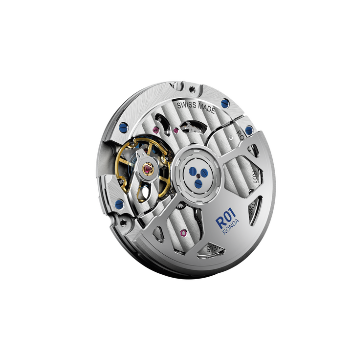 The all-new R01 mechanical calibre marks Ronda's return to mechanical watchmaking.