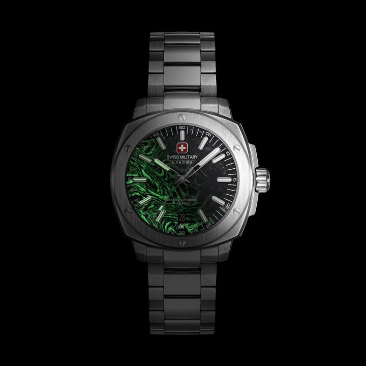 Sirius Lightning whose forged carbon dial displays changing luminous patterns.