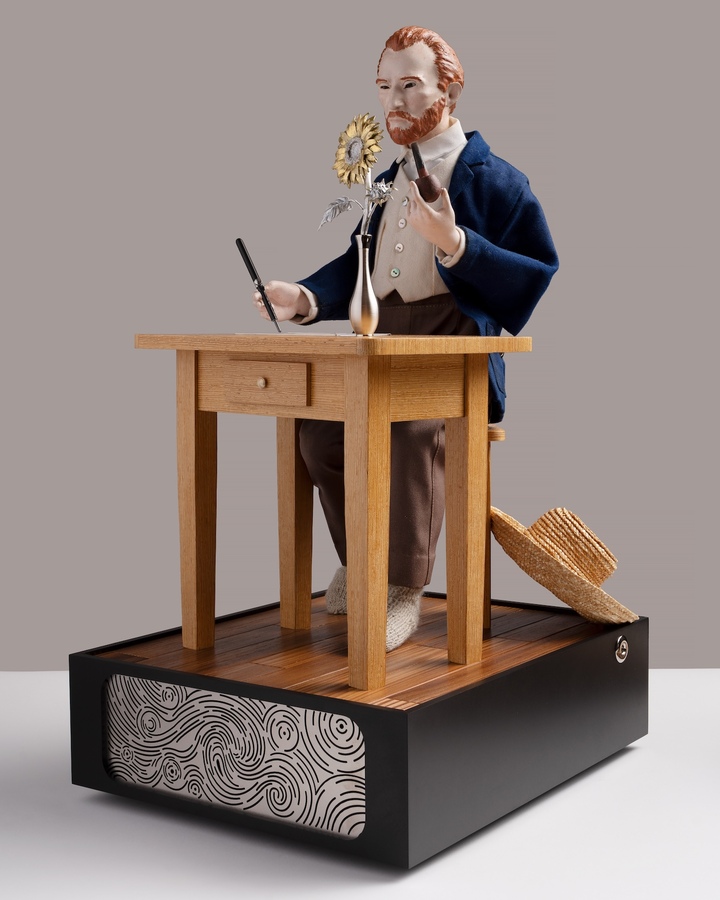 Vincent van Gogh writer android automaton. Unique piece.