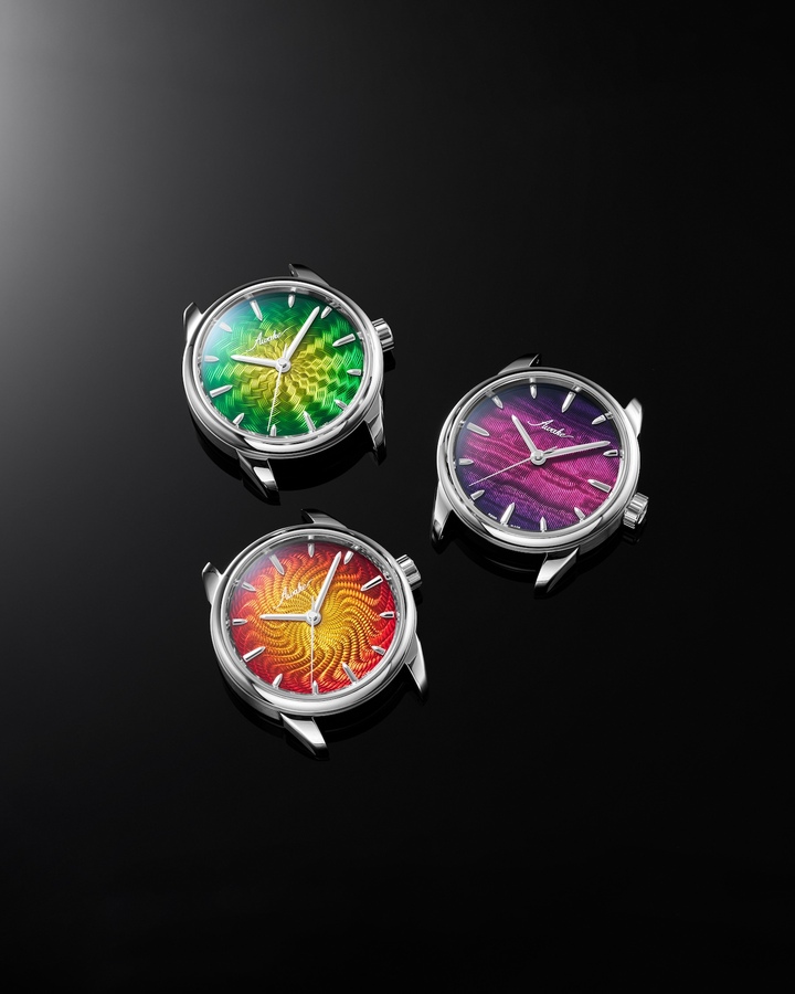 The complete Son Mài Guilloché Hand trilogy, with each edition limited to 200 pieces.