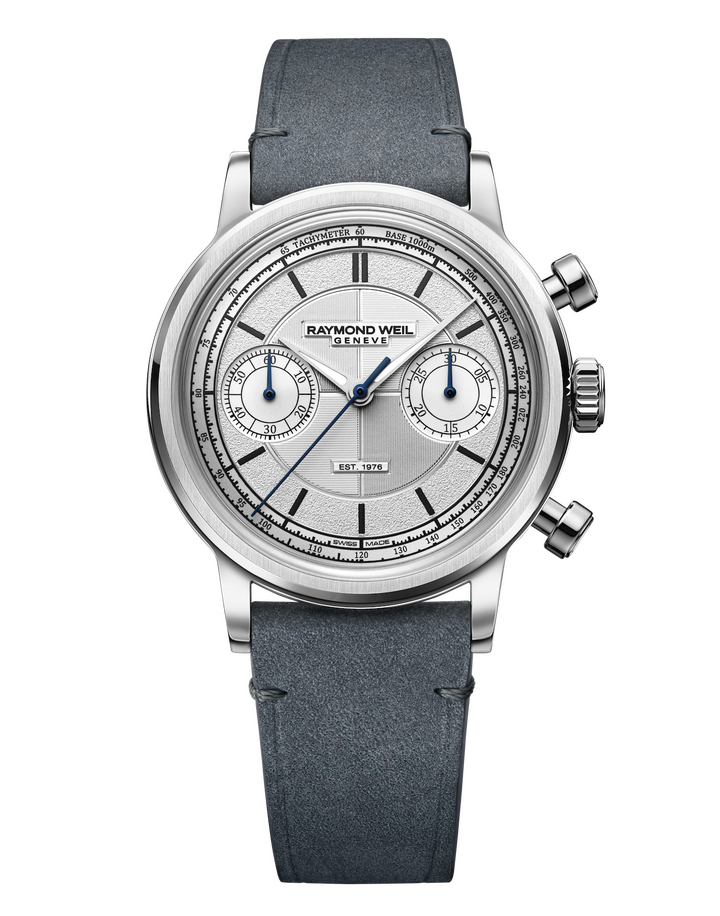 The Fifty, celebrating the 50th anniversary of Raymond Weil in 2026, limited to 50 pieces with a fully restored and hand-decorated historic Valjoux 23-6 movement