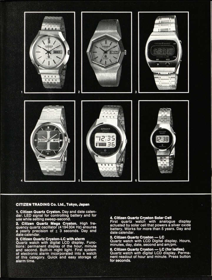 The global launch of the Crystron Solar Cell in 1976 in Europa Star. Fifty years later, Citizen celebrates this fundamental technological innovation, which still powers the majority of its models today after numerous refinements.