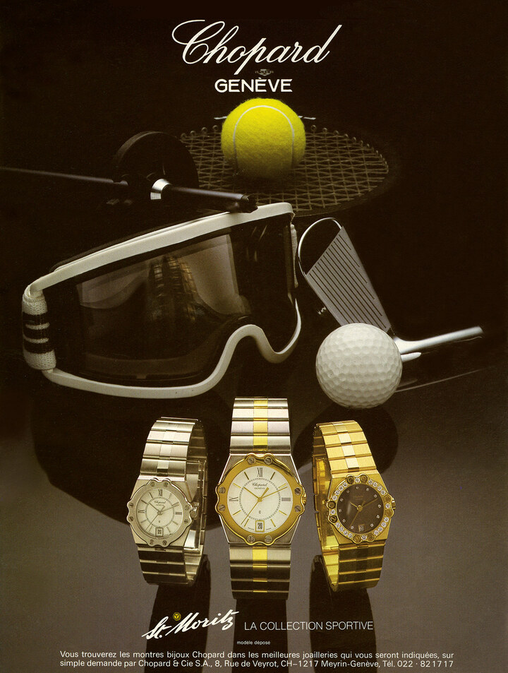 1980s advertisements for the St. Moritz