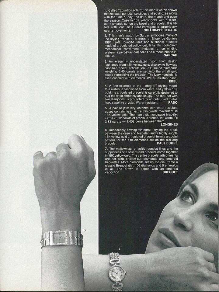 Breguet was one of the exhibitors at the 1984 show.