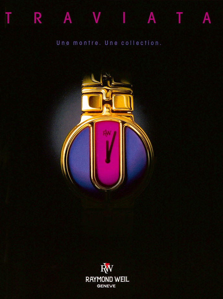 Advertisement for Raymond Weil from the 1990s. ©Archives Europa Star